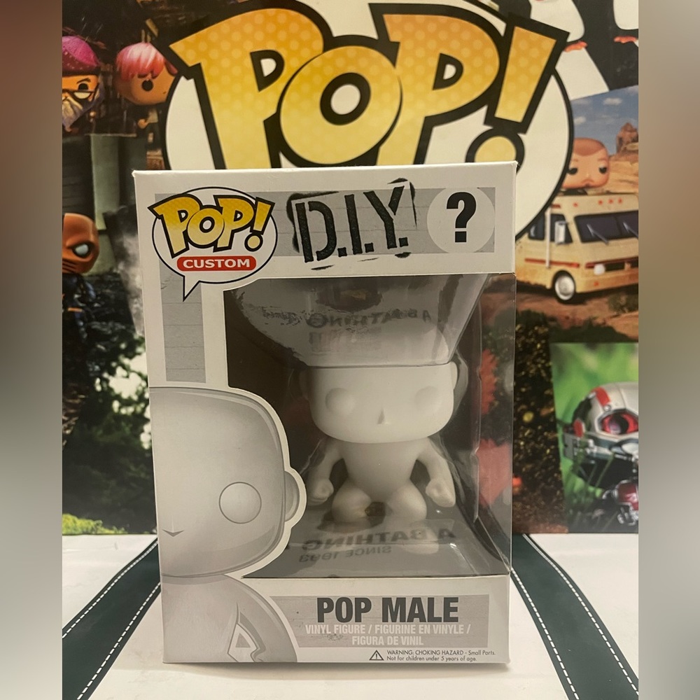 FUNKO POP CUSTOM D.I.Y. #? POP MALE VINYL FIGURE~FAST POST